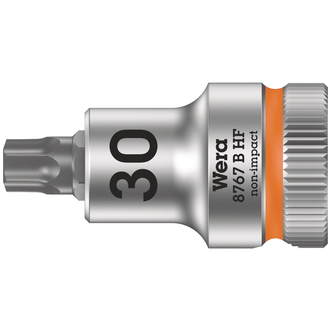 Wera 8767 B HF TX Zyklop Bitnuss mit 3/8-Antrieb, mit Haltefunktion, TX 30 x 35 mm