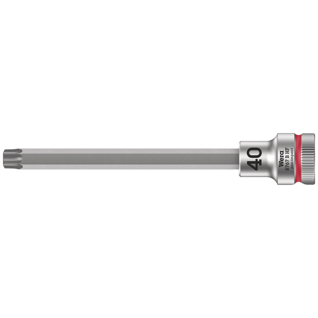 Wera 8767 B HF TX Zyklop Bitnuss mit 3/8-Antrieb, mit Haltefunktion, TX 40 x 107 mm