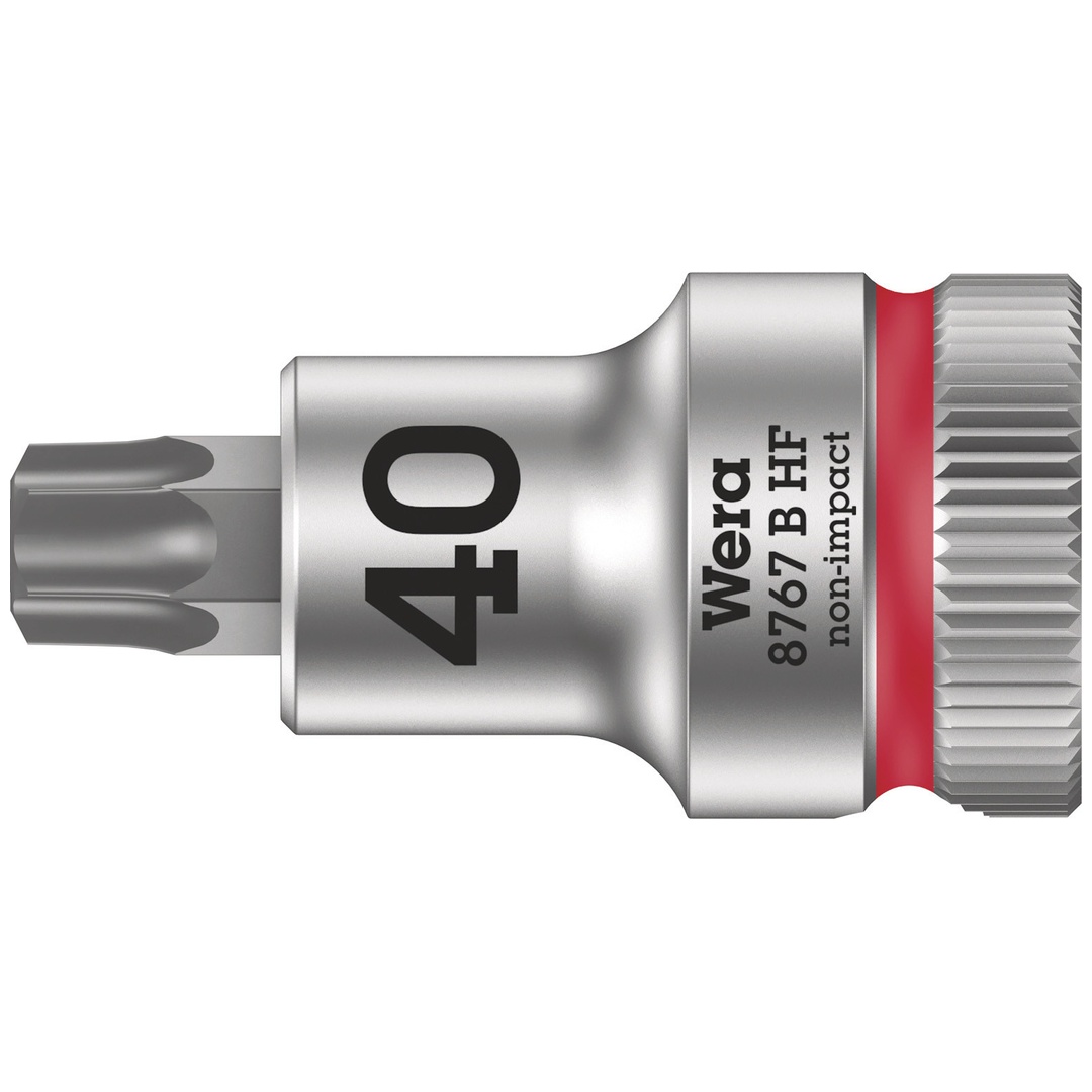 Wera 8767 B HF TX Zyklop Bitnuss mit 3/8-Antrieb, mit Haltefunktion, TX 40 x 35 mm
