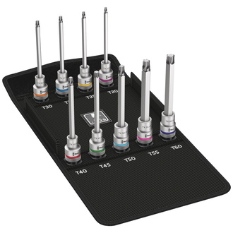 Wera 8767 C TX HF 3 Zyklop Bitnuss-Satz TX, mit Haltefunktion, 9-tlg.