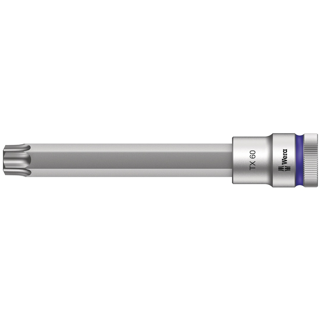 Wera 8767 C HF TX Zyklop Bitnuss mit 1/2-Antrieb mit Haltefunktion, TX 60 x 140 mm