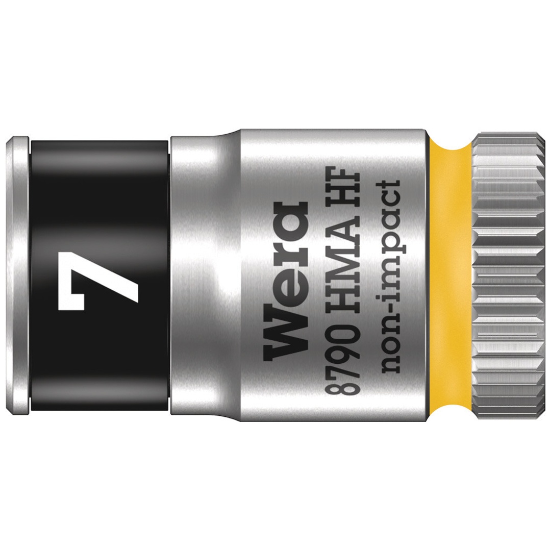 Wera 8790 HMA HF Zyklop-Steckschlüsseleinsatz mit 1/4-Antrieb mit Haltefunktion, 7 x 23 mm