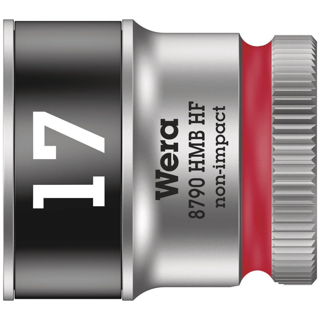 Wera 8790 HMB HF Zyklop-Steckschlüsseleinsatz mit 3/8-Antrieb mit Haltefunktion, 17 x 29 mm
