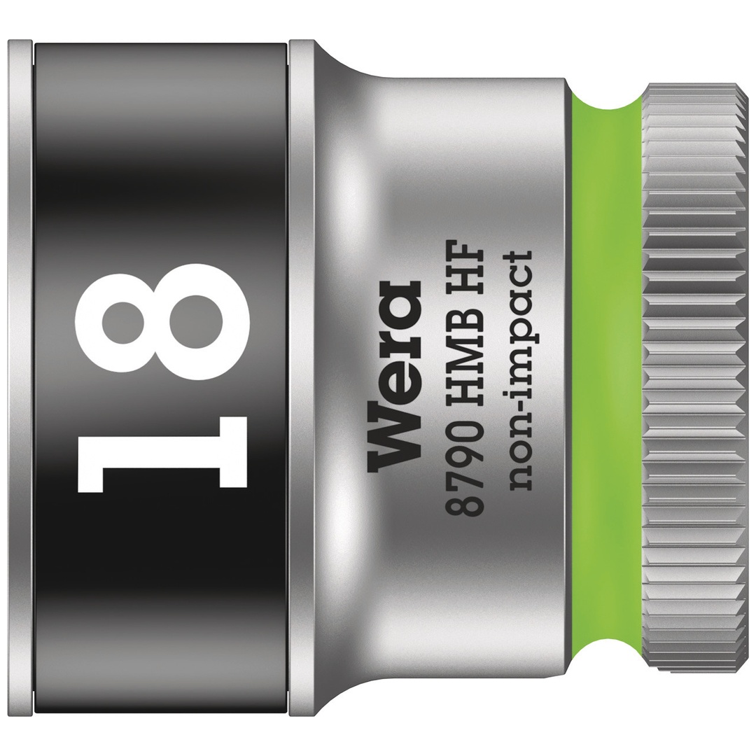 Wera 8790 HMB HF Zyklop-Steckschlüsseleinsatz mit 3/8-Antrieb mit Haltefunktion, 18 x 29 mm