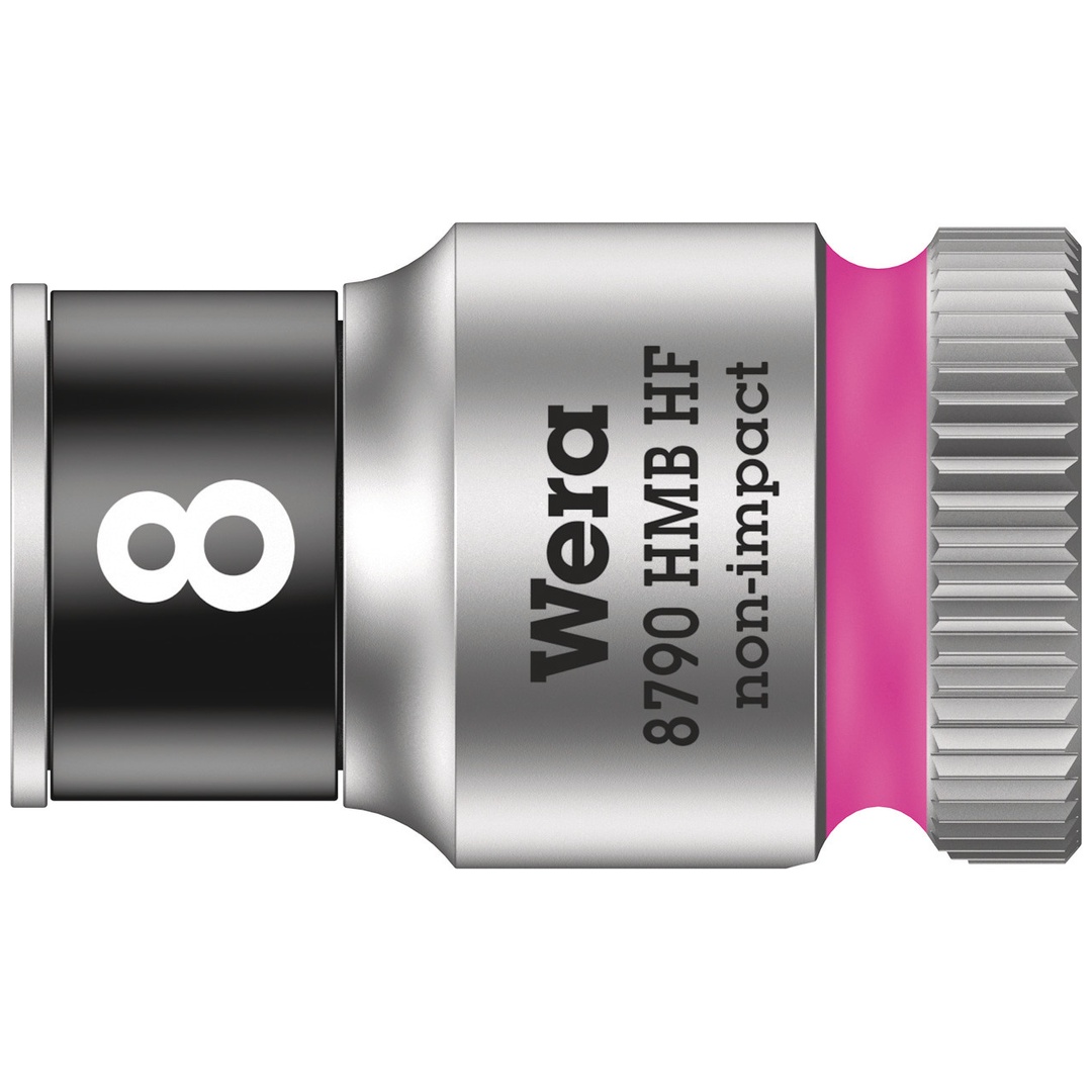 Wera 8790 HMB HF Zyklop-Steckschlüsseleinsatz mit 3/8-Antrieb mit Haltefunktion, 8 x 29 mm