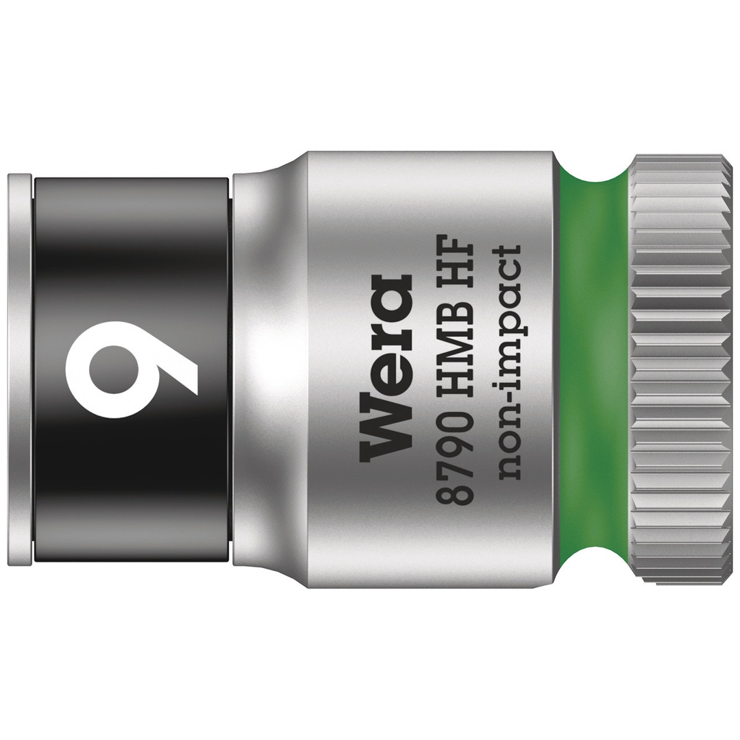 Wera 8790 HMB HF Zyklop-Steckschlüsseleinsatz mit 3/8-Antrieb mit Haltefunktion, 9 x 29 mm