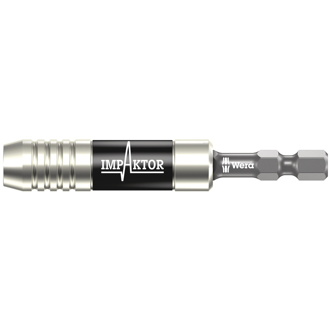 Wera 897/4 IMP Impaktor Halter mit Sprengring und Magnet, 1/4 x 75 mm