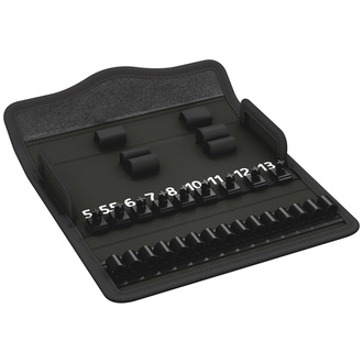 Wera 9419 Textile Box 8100 SA Zyklop Metal Switch, leer, 180 x 74 x 37 mm