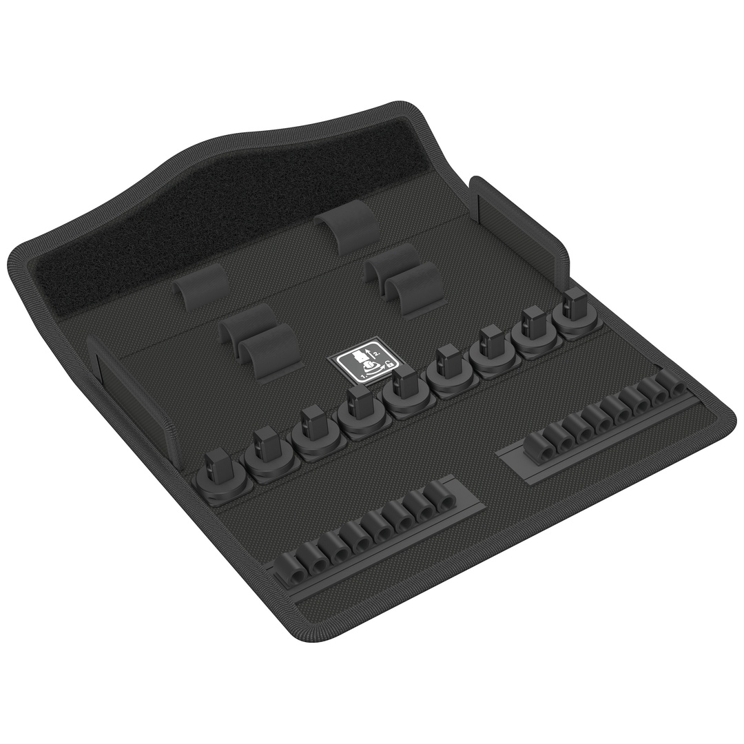 Wera 9473 Textile Box 8004 B Zyklop Metal 3/8, leer, 240 x 32 x 91 mm