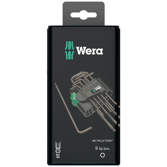 Wera 967/9 TX 1 SB TX Winkelschlüsselsatz, BlackLaser, 9-tlg.