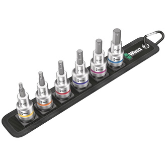 Wera Belt C 2 Zyklop Bitnuss-Satz Innensechskant, mit Haltefunktion, 1/2"-Antrieb, 6-tlg.