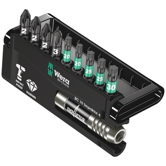 Wera Bit-Check 10 Impaktor 4, 10-tlg.