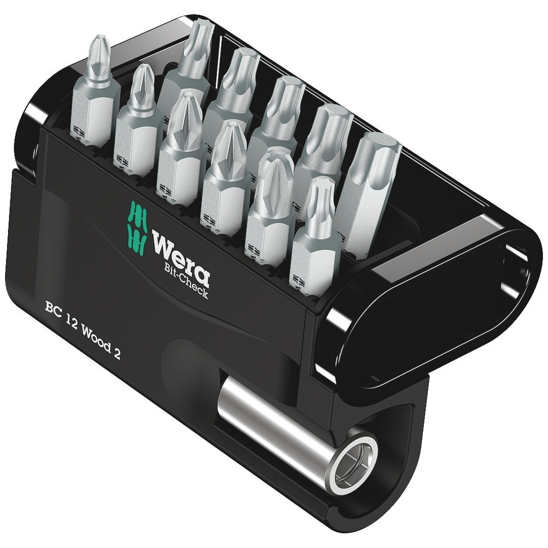 Wera Bit-Check 12 Wood 2, 12-tlg.