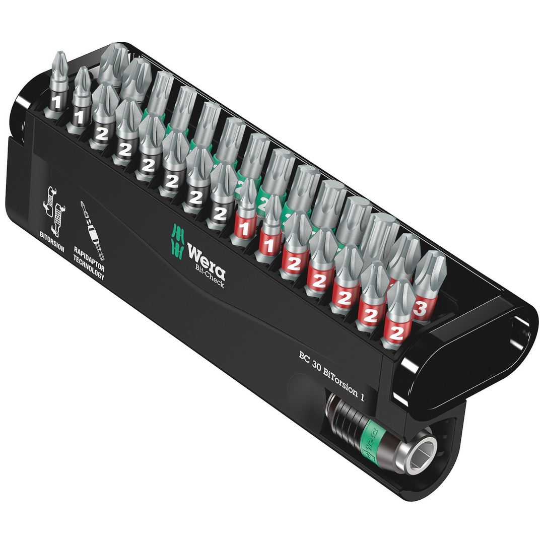 Wera Bitsortiment für hohe Beanspruchung - Bit-Check 30 BiTorsion 1