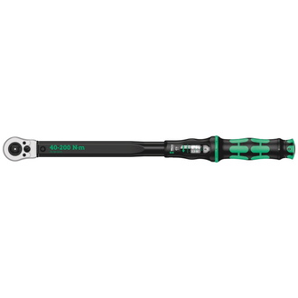 Wera Click-Torque C 3 Push R/L einstellbarer Drehmomentschlüssel für Rechts- und Linksanzug, 40-200 Nm, 1/2" x 40-200 Nm