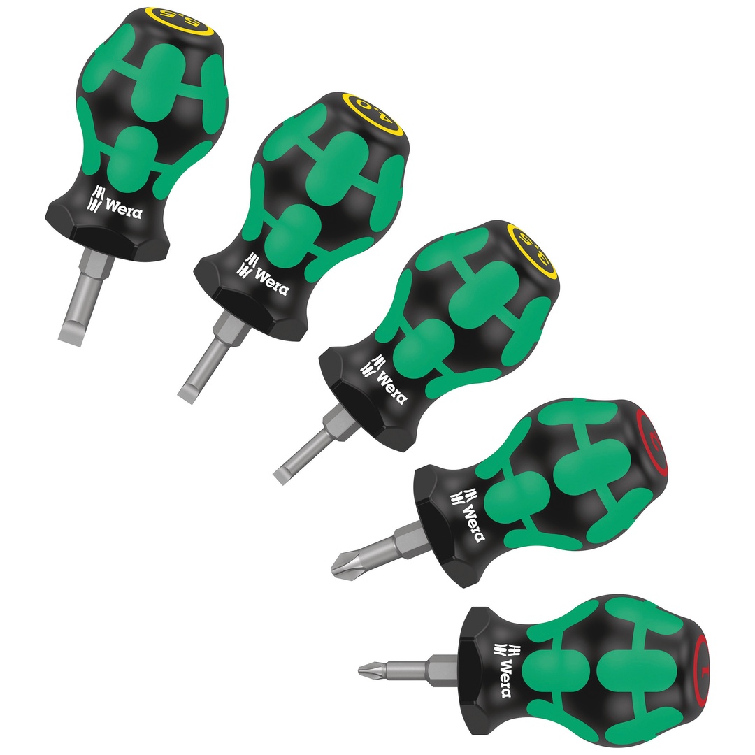 Wera Stubby Set 1 Schraubendrehersatz, 5-tlg.