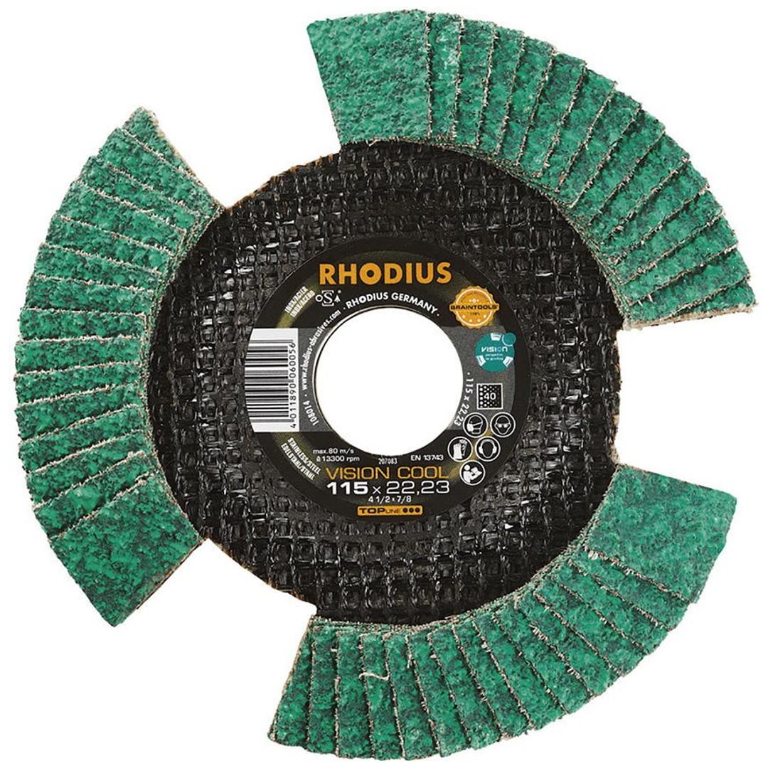 RHODIUS Lamellenschleifscheibe VISION115 mm K 40