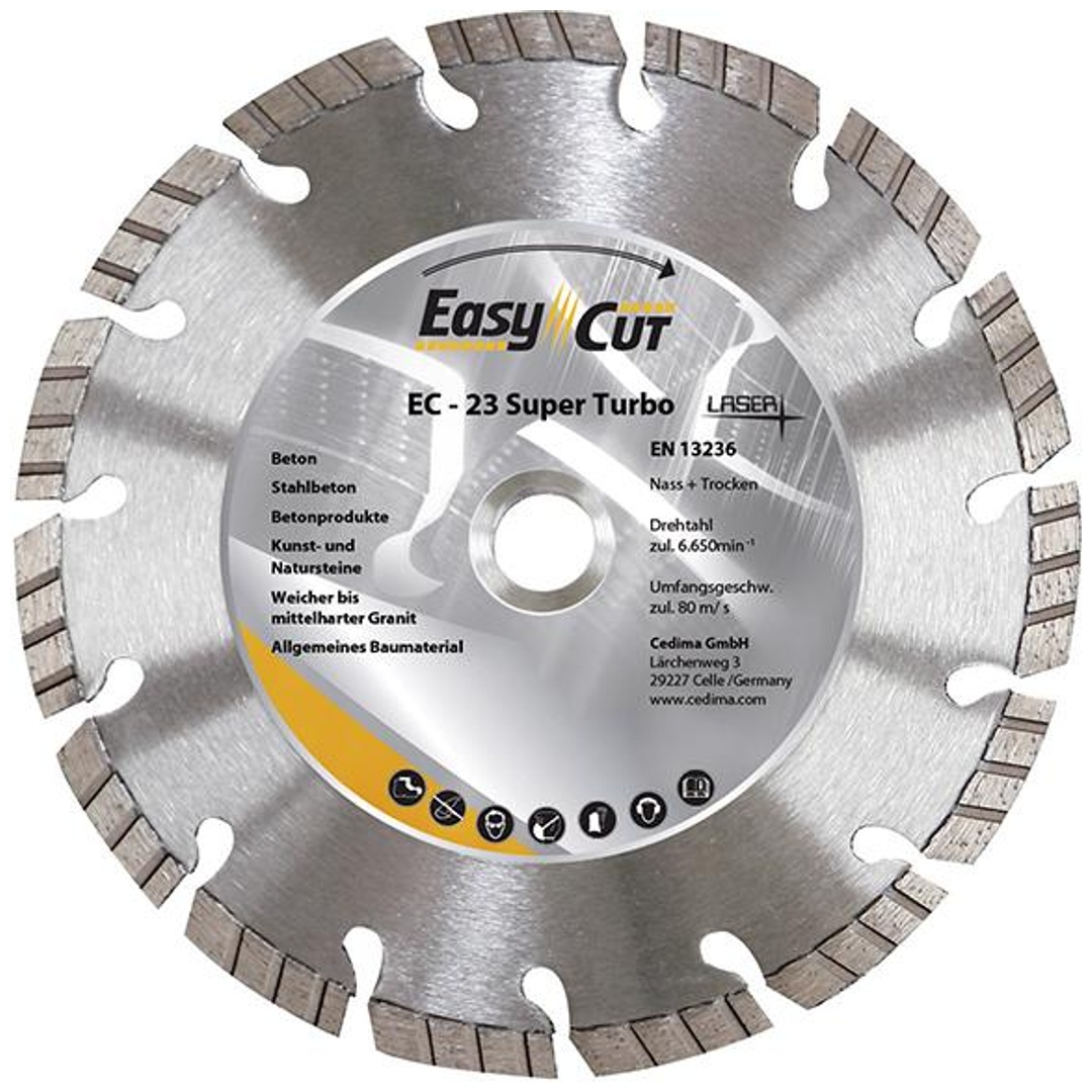 Cedima Diamant-Trennscheibe EC- 23 125 x 2,2 x 10 x 22,23 mm