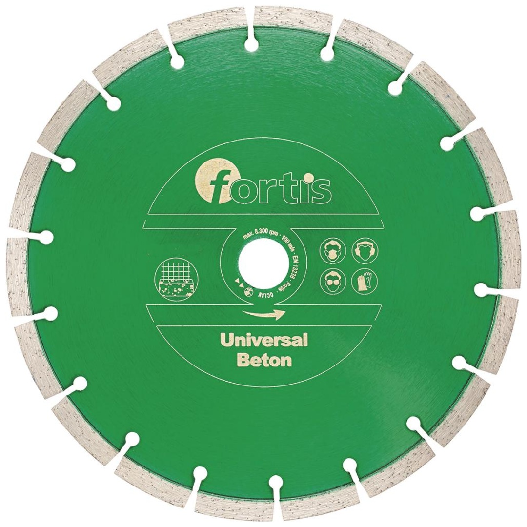 Fortis Diamant-Trennscheibe Universal Beton Ø 180 mm gesintert 10 mm Bohrung 22,2 mm