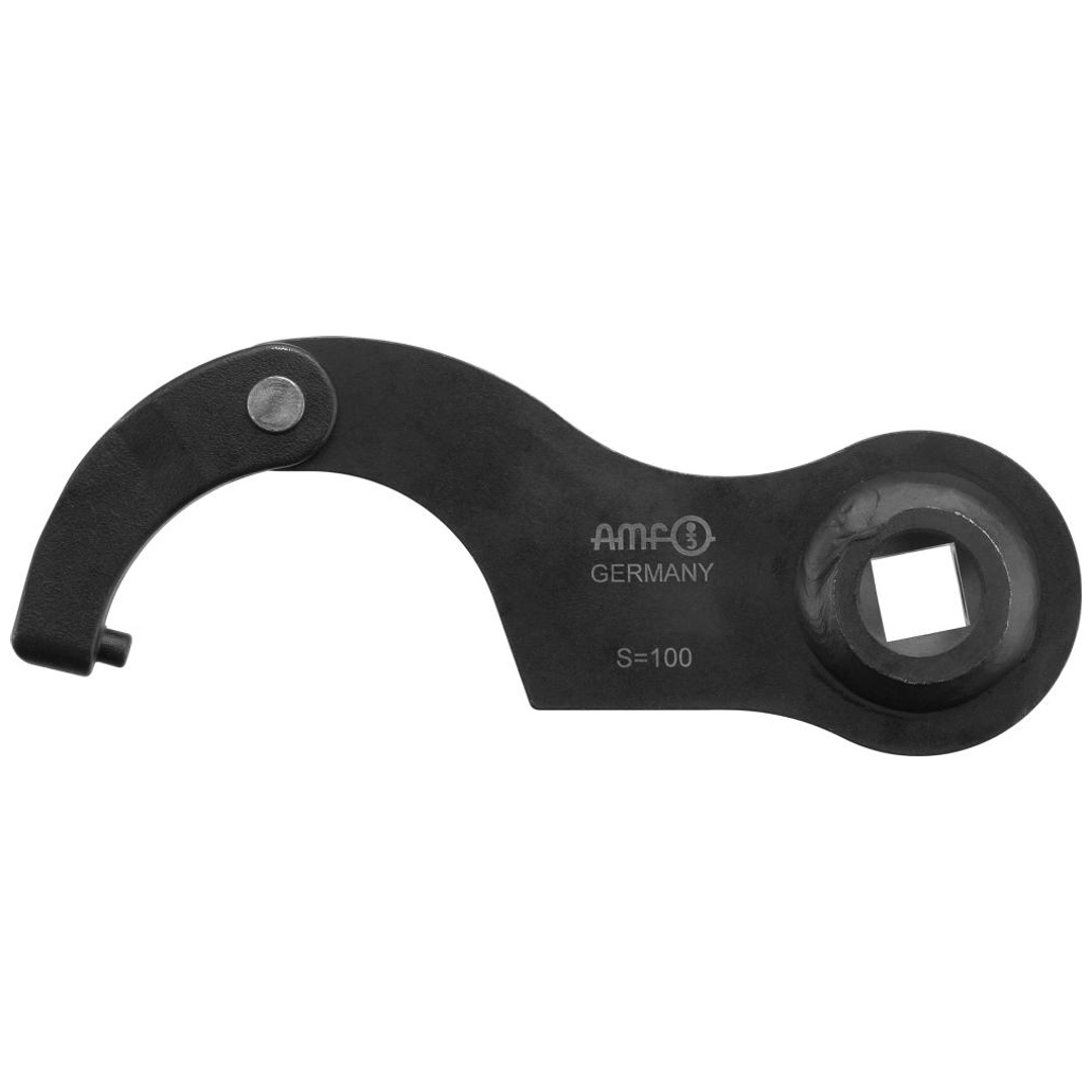 AMF Gelenk-Hakenschlüssel mit Zapfen und Aufnahme für Drehmomentschlüssel 776Md, 60-90 x 6 mm