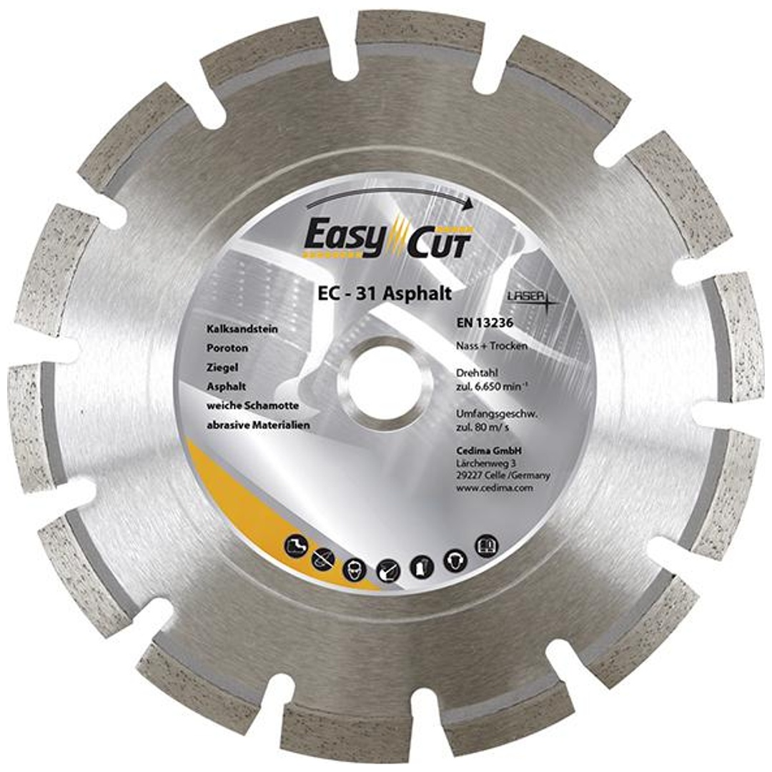 Cedima Diamant-Trennscheibe EC- 31 230 x 2,4 x 10 x 22,23 mm