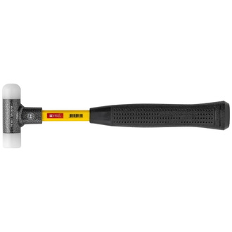 Swiss Tools Schonhammer mit Glasfaserstiel rückschlagfrei 27mm
