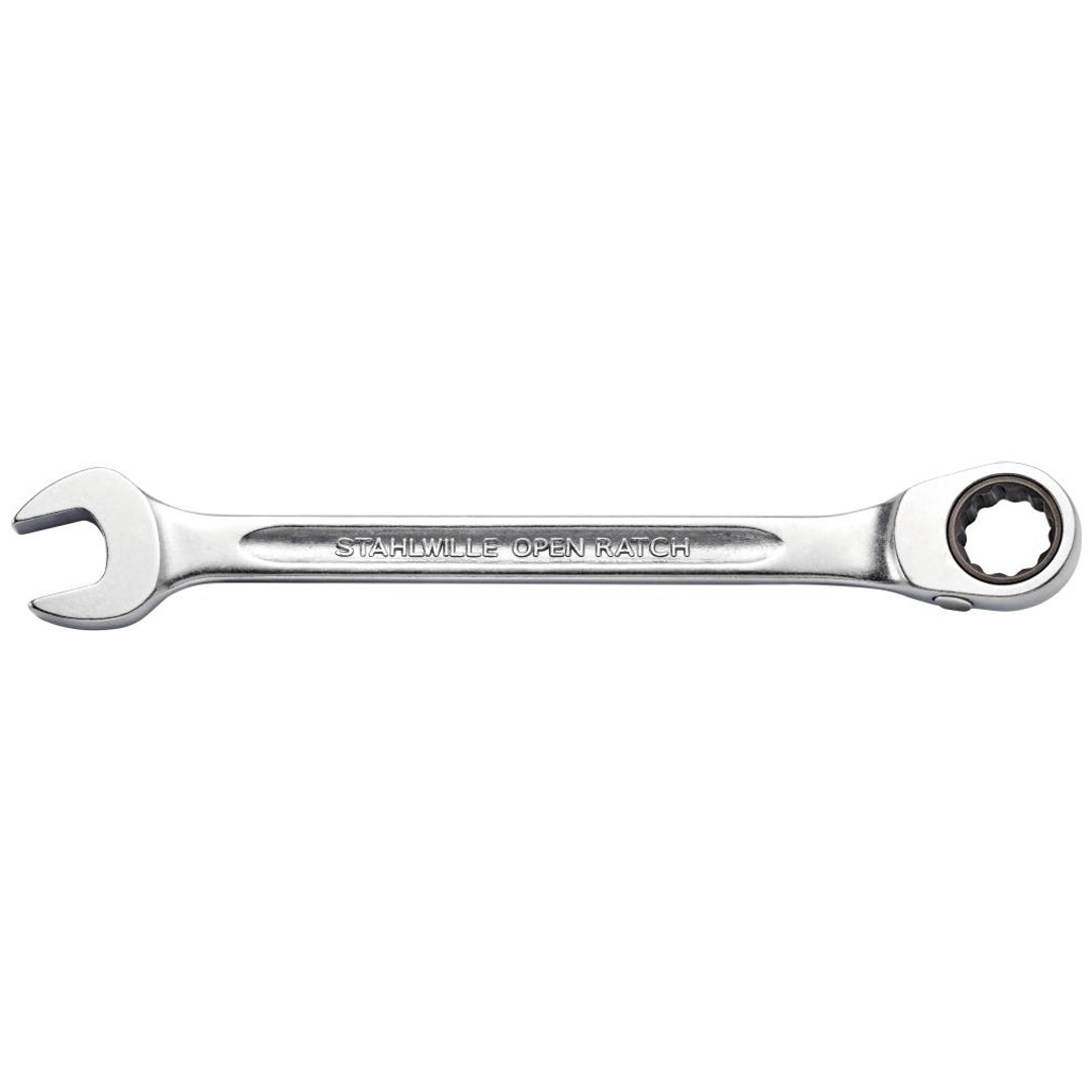 Stahlwille Maulringratschenschlüssel OPEN-RATCH 17 SW 16mm L.215mm umschaltbar,Rings.15Grad