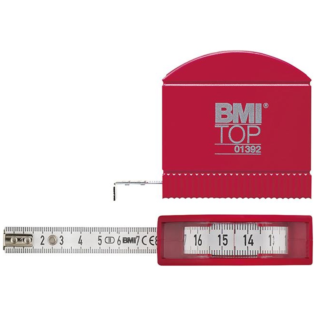 BMI Taschenbandmass m.Sichtf.3mx13mm weiß