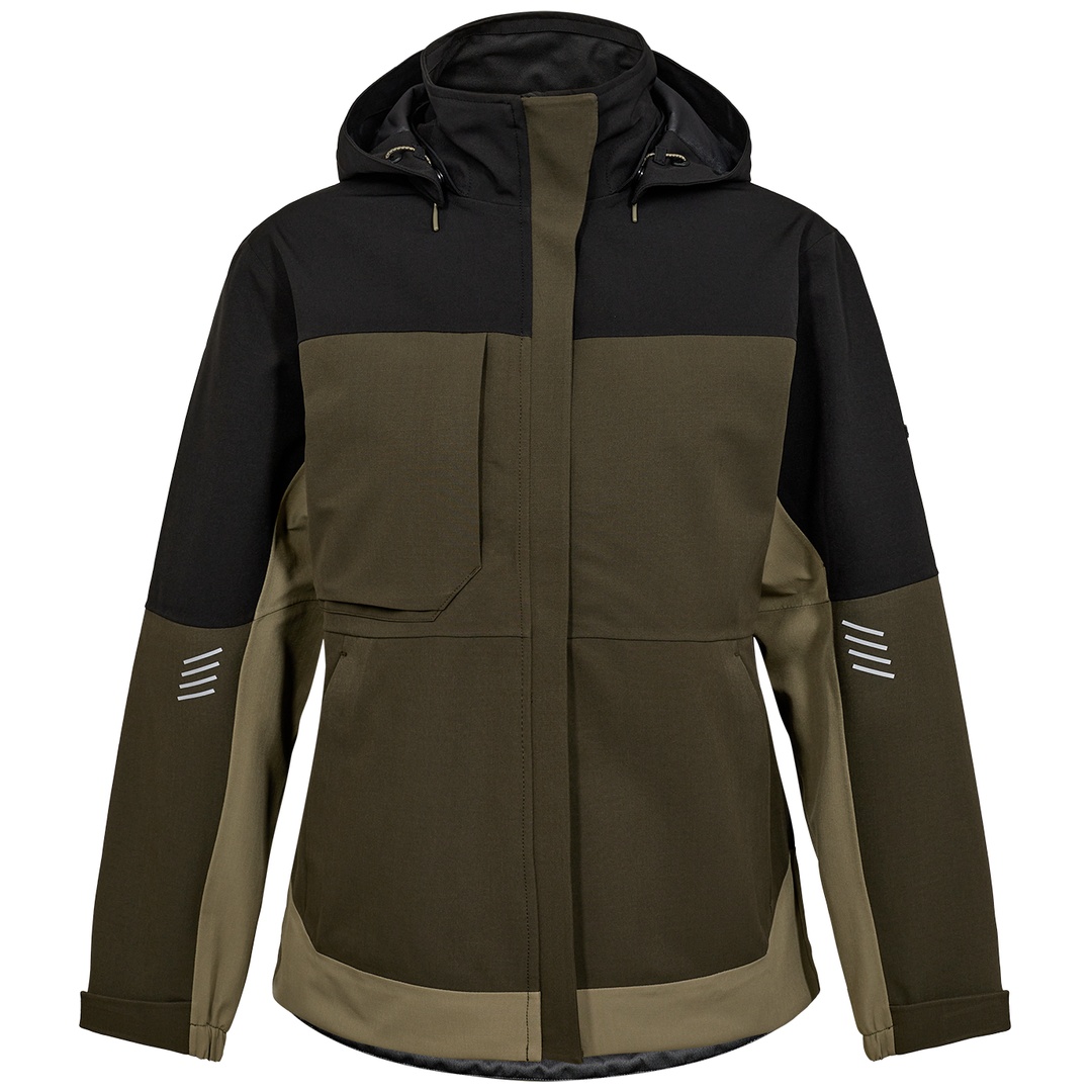 ENGEL Softshelljacke Entire Damen 1135-159-5320 Gr. L forest green/schwarz