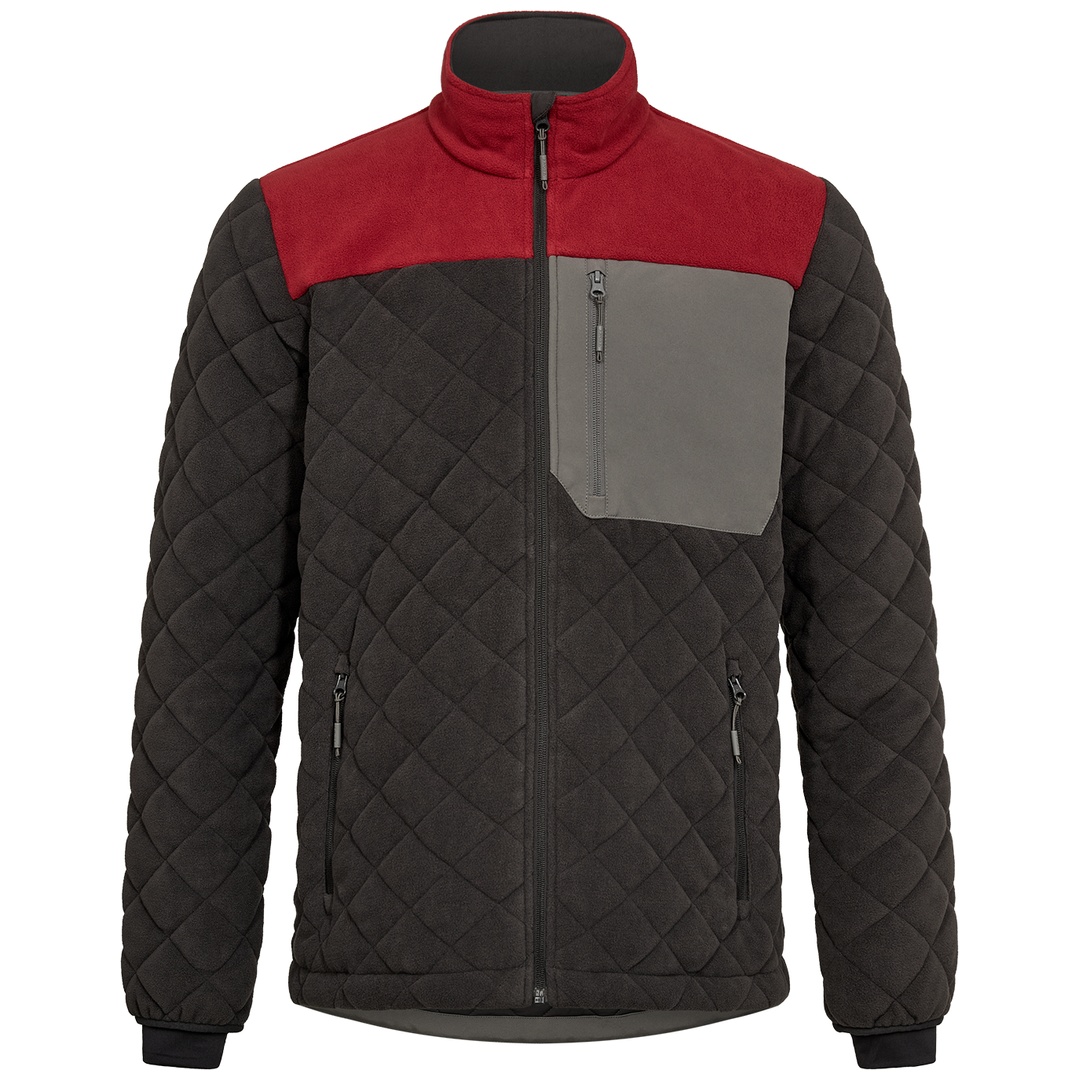 ENGEL gesteppte Fleecejacke Entire 1326-143-7921 Gr. S anthrazit/flame