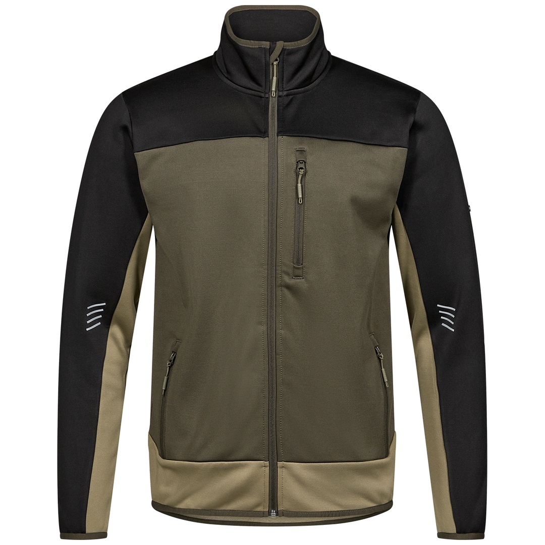 ENGEL Midlayer-Cardigan Entire 8327-238-5320 Gr. 5XL forest green/schwarz