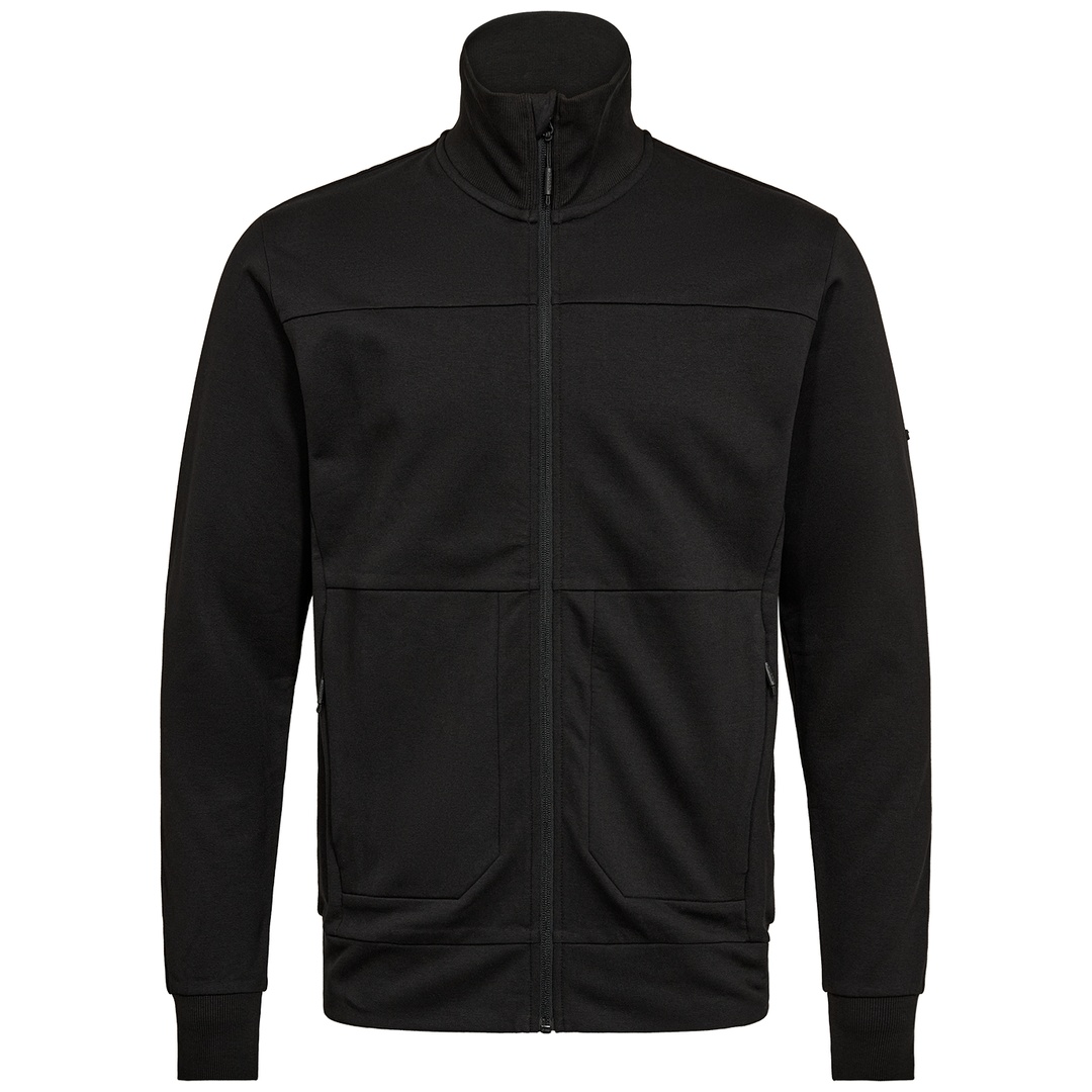 ENGEL Sweatcardigan mit Kragen Entire 8328-247-20 Gr. L schwarz