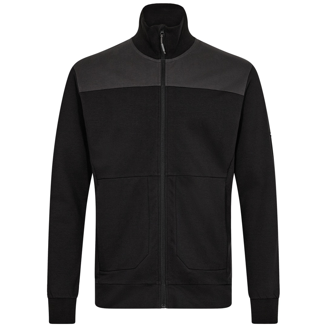 ENGEL Sweatcardigan mit Kragen Entire 8328-247-2079 Gr. M schwarz/anthrazit