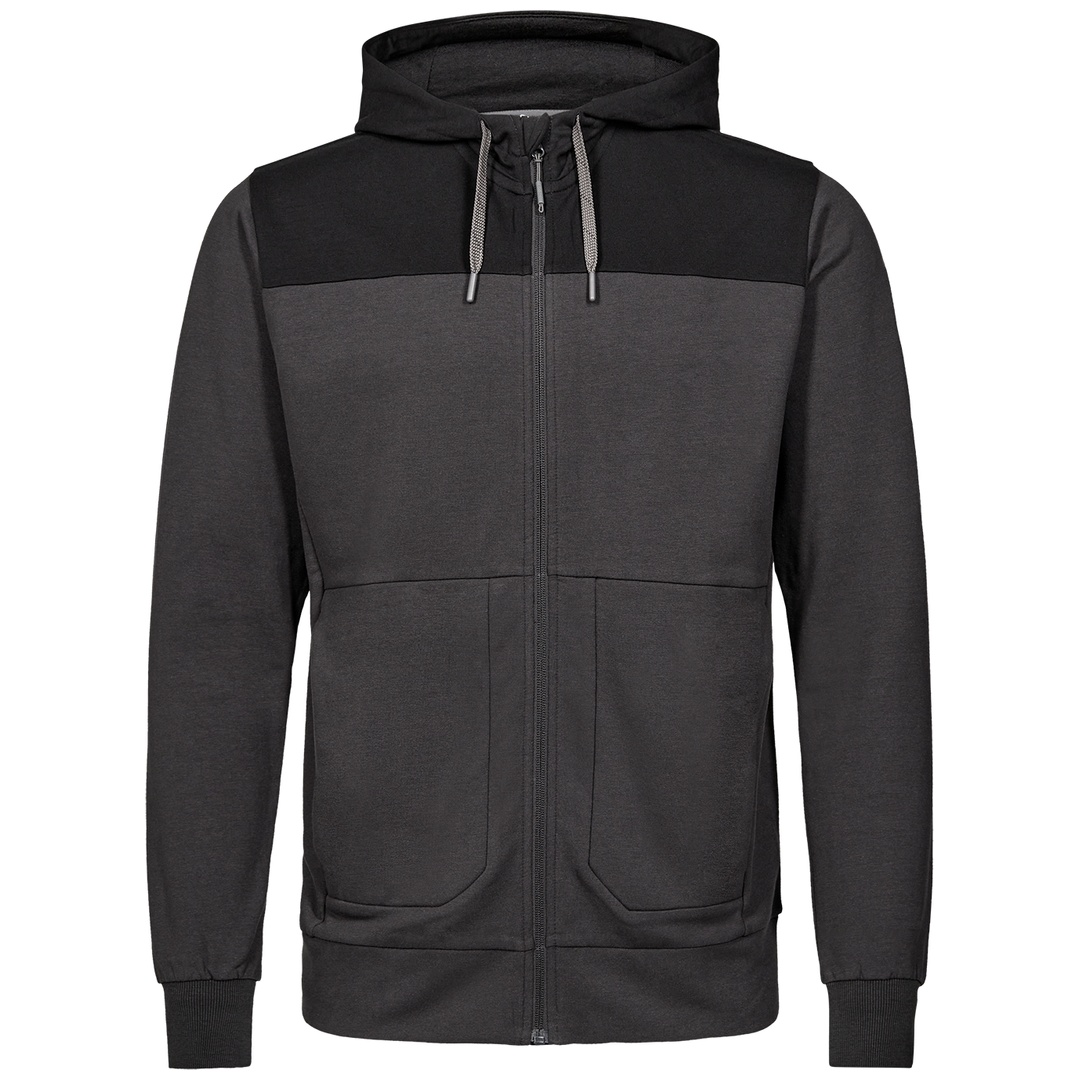 ENGEL Sweatshirtjacke mit Kapuze 8329-247-7920 Gr. 3XL anthrazit/schwarz