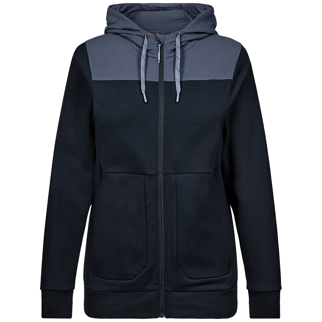 ENGEL Sweatshirtjacke mit Kapuze Damen 8334-247-50270 Gr. XL deep blue/dark sea