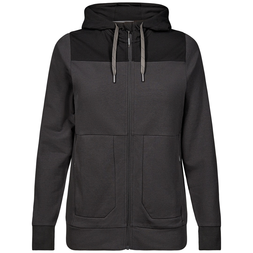 ENGEL Sweatshirtjacke mit Kapuze Damen 8334-247-7920 Gr. S anthrazit/schwarz