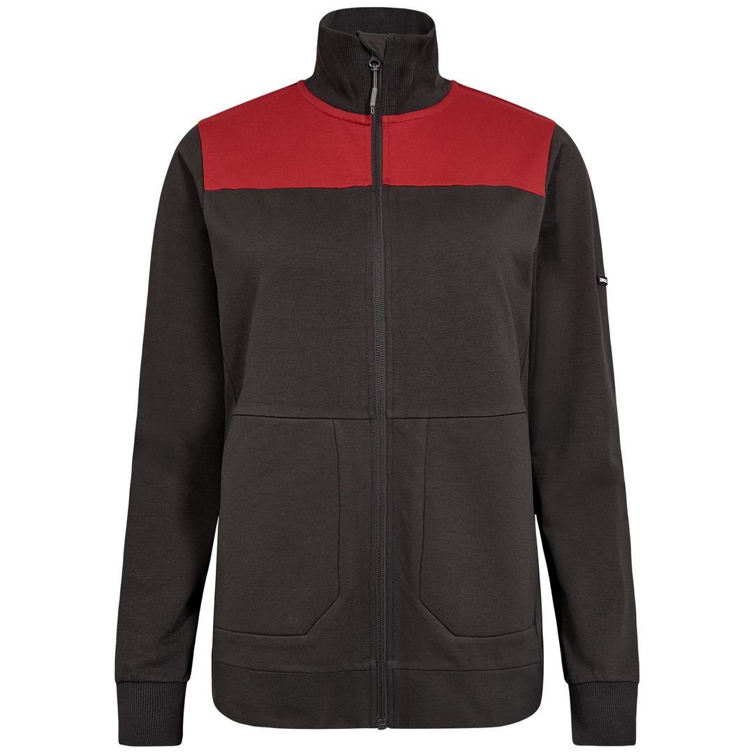 ENGEL Sweatshirtjacke mit Kragen Damen 8335-247-7921 Gr. S anthrazit/flame