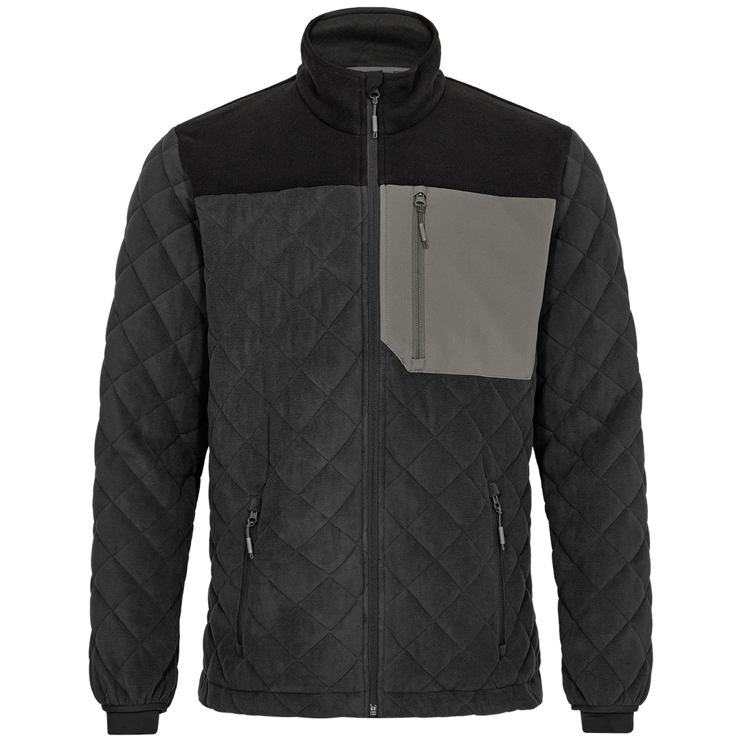 ENGEL gesteppte Fleecejacke Entire 1326-143-7920 Gr. 6XL anthrazit/schwarz