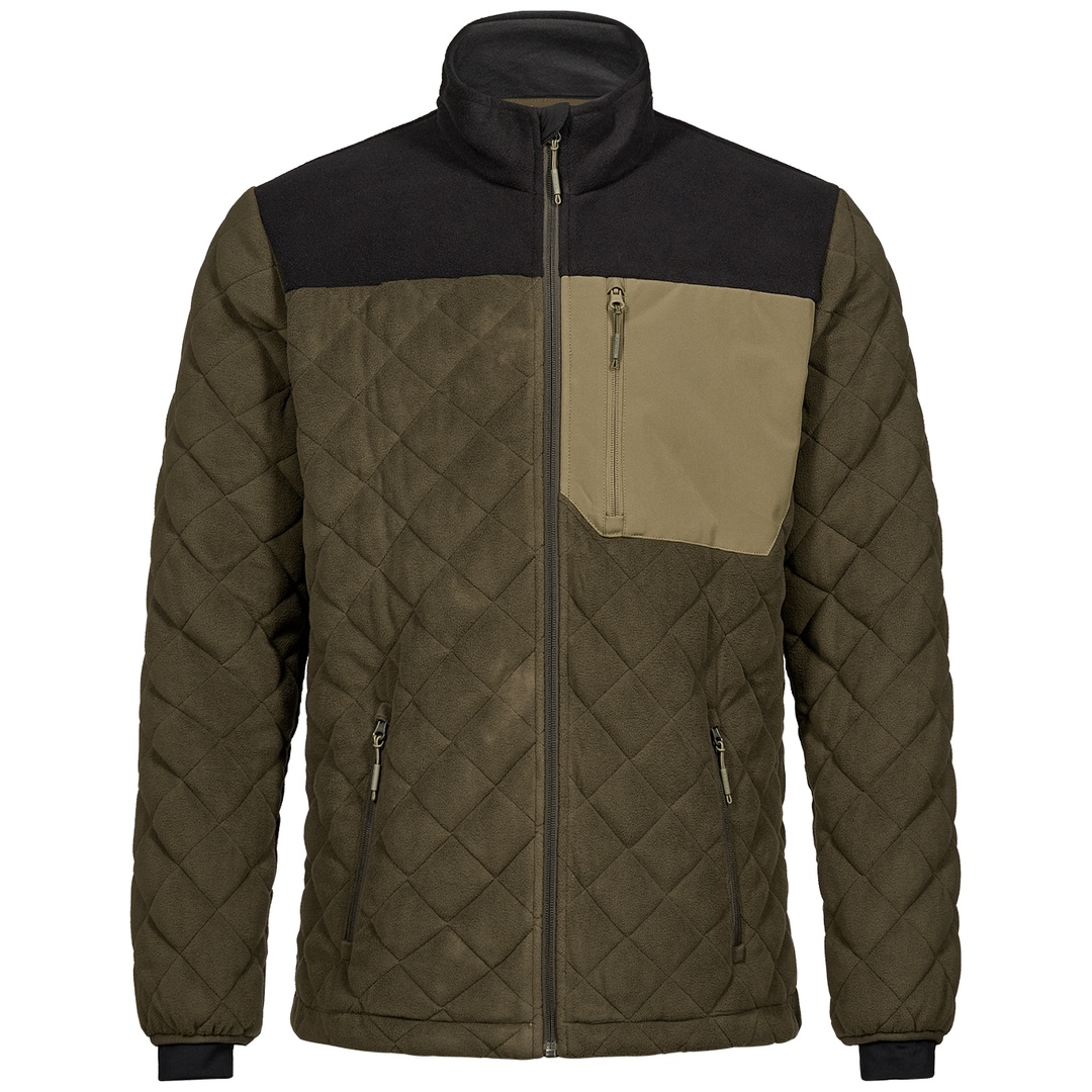 ENGEL gesteppte Fleecejacke Entire 1326-143-5320 Gr. L forest green/schwarz
