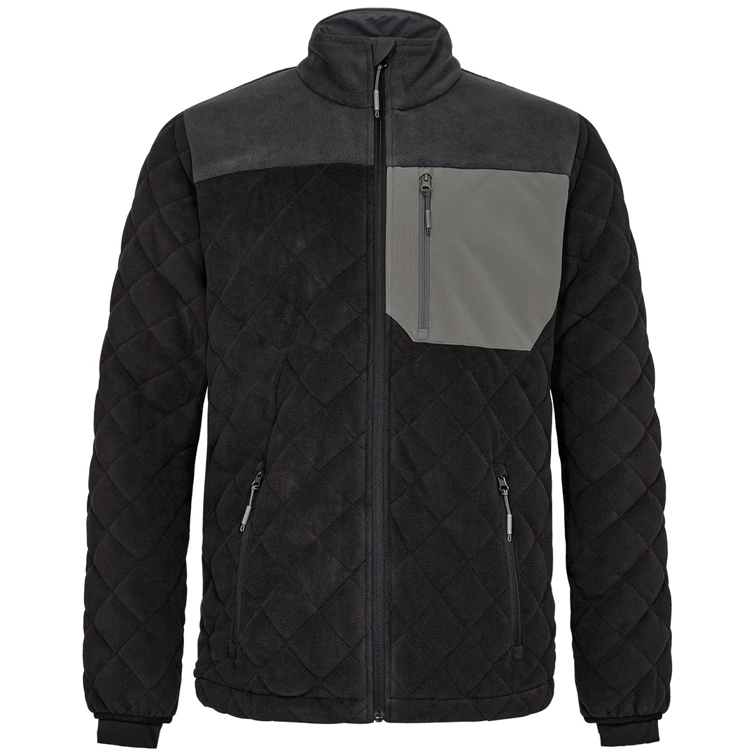 ENGEL gesteppte Fleecejacke Entire 1326-143-2079 Gr. 3XL schwarz/anthrazit