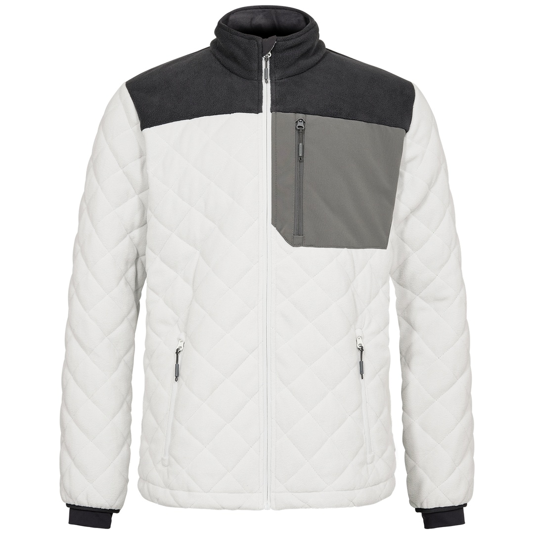 ENGEL gesteppte Fleecejacke Entire 1326-143-30179 Gr. XL weiß/anthrazit