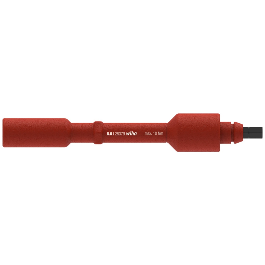 Wiha Wechselklinge electric Sechskant-Steckschlüssel für Drehmoment-Schraubendreher mit Quergriff electric 8,0 mm x 136 mm