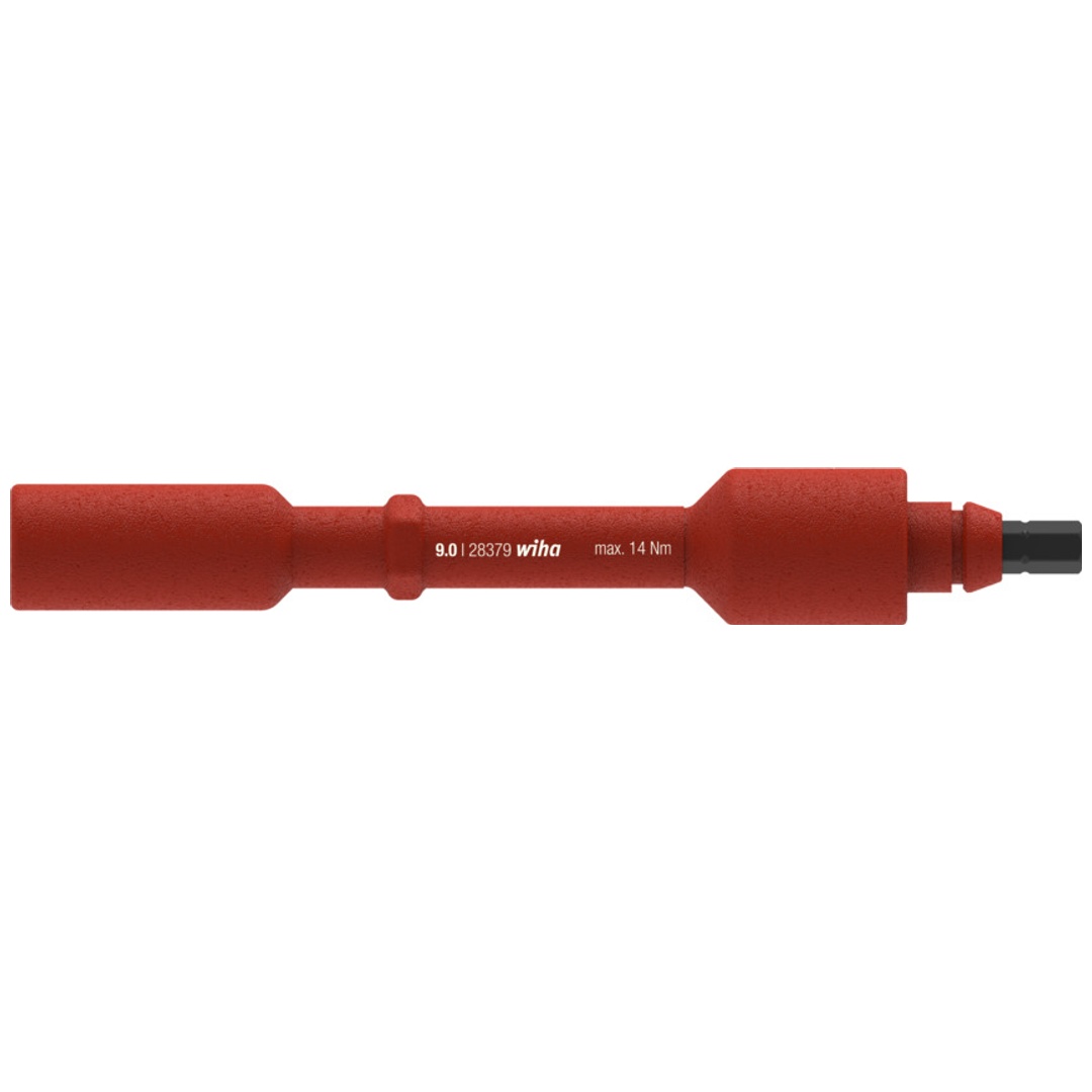 Wiha Wechselklinge electric Sechskant-Steckschlüssel für Drehmoment-Schraubendreher mit Quergriff electric 9,0 mm x 136 mm