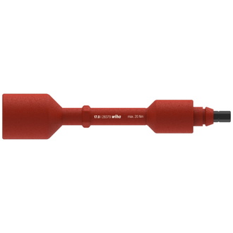Wiha Wechselklinge electric Sechskant-Steckschlüssel für Drehmoment-Schraubendreher mit Quergriff electric 17,0 mm x 136 mm