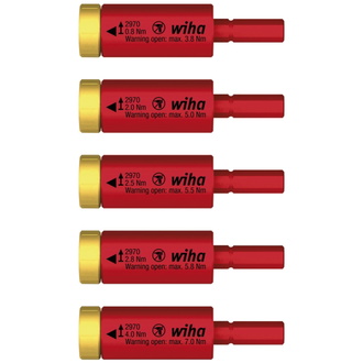 Wiha Drehmoment Set easyTorque Adapter electric für slimBits und slimVario Halter 5-tlg.