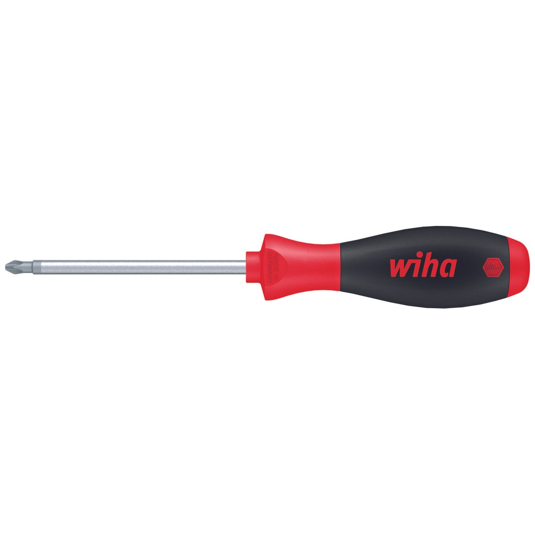 Wiha Schraubendreher SoftFinish Phillips mit Rundklinge auf SB-Karte PH0 x 60 mm