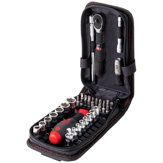 Wiha Steckschlüssel- und Bit Set 1/4" 41-tlg. inkl. Funktionstasche mit Gürtelclip