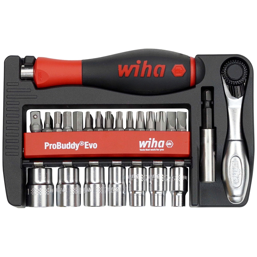 Wiha Bit und Steckschlüssel Set ProBuddy Evo gemischt 40-tlg. 1/4