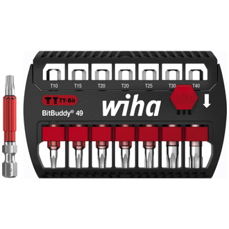 Wiha Bit Set BitBuddy TY-Bit 49 mm TX 7-tlg. 1/4" E6,3