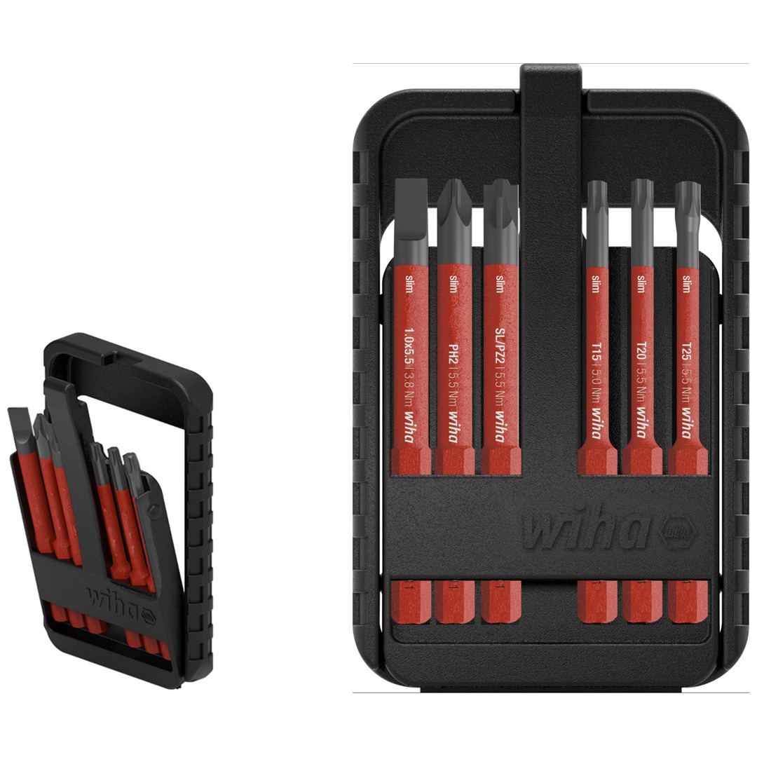 Wiha Bit Set slimBit electric gemischt, 6-tlg.